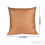 CVLF Oreiller 1 Pc Relaxant Solide Couleur Coton Taie d'oreiller Décoratif pour Coussins Genou pour Bon Dormir 40X40Cm J - B07VNKYD9D